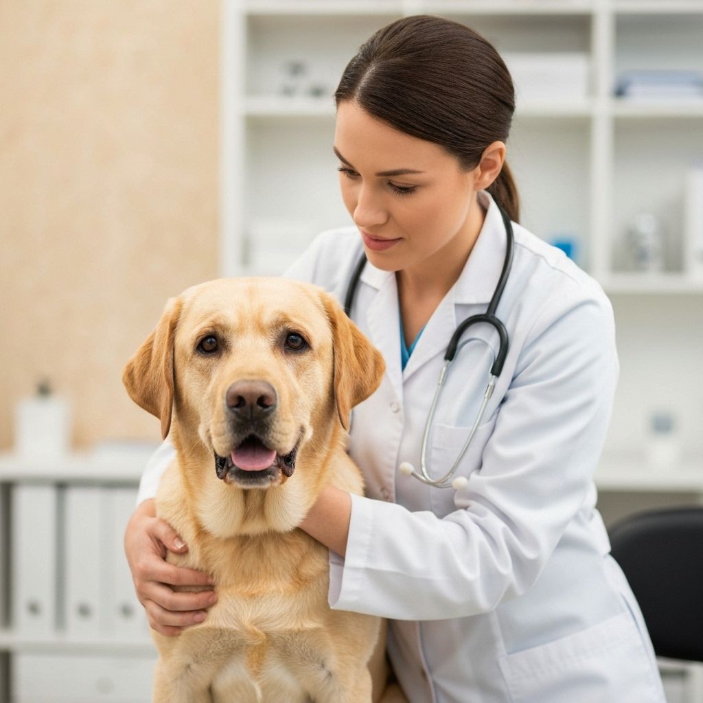 Veterinární vyšetření labradorského retrívra